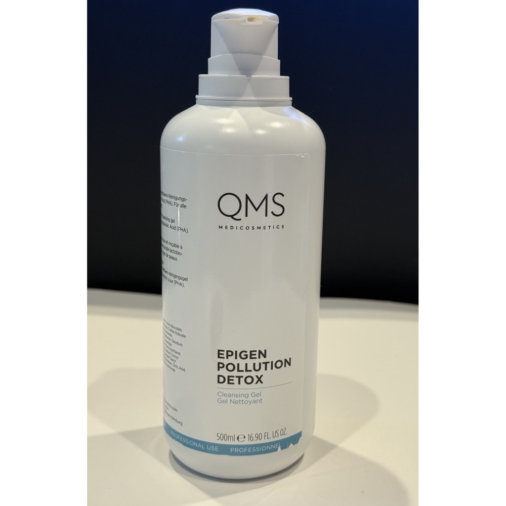 Qms Medicosmetics Epigen Pollution Detox Cleansing Gel Jumbo 500 ml 16.9 oz New